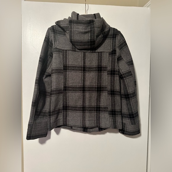 Aeropostale Eighty-Seven Pea Coat Size Small. Black and grey. - Picture 5 of 5